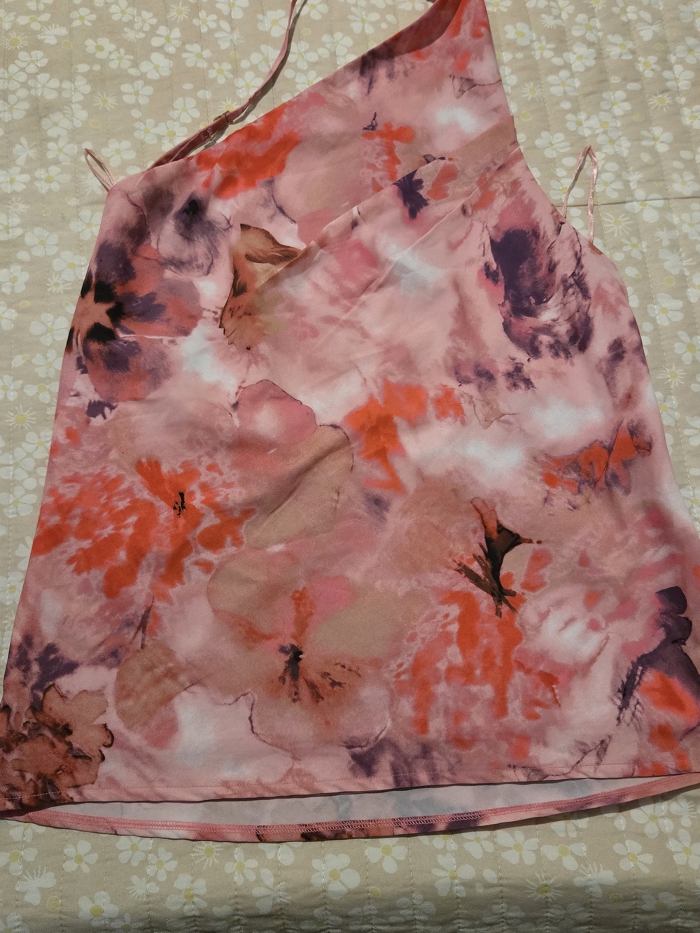 Abercrombie & Fitch Women’s Pink Floral Satin Cami Top